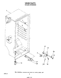 LINER Diagram and Parts List for EV130CXSW00  Whirlpool Freezer