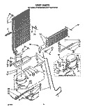 UNIT Diagram and Parts List for ET16JKXWG00  Whirlpool Refrigerator