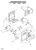 Part Location Diagram of 2311690W Whirlpool Front Cover Assembly (Includes