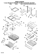 SHELF PARTS Diagram and Parts List for KBRA20ELSS01  KitchenAid Refrigerator