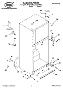 Part Location Diagram of 2302076 Whirlpool Use & Care Guide