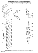 MOTOR AND ICE CONTAINER PARTS Diagram and Parts List for MSD2658KEU00  Whirlpool Refrigerator