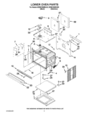 LOWER OVEN PARTS Diagram and Parts List for KEBK206BSS00  KitchenAid Wall Oven