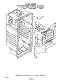 LINER Diagram and Parts List for ET16ZKYWG01  Whirlpool Refrigerator