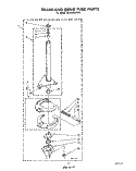 BRAKE AND DRIVE TUBE Diagram and Parts List for 4LA9300XTW0  Whirlpool Washer