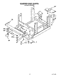 CASTER UNIT Diagram and Parts List for KPDI620T6  KitchenAid Dishwasher