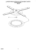 LOWER WASHARM AND STRAINER Diagram and Parts List for KUDP23HB0  KitchenAid Dishwasher