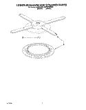 LOWER WASHARM AND STRAINER Diagram and Parts List for KUDD230B0  KitchenAid Dishwasher