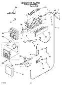 ICEMAKER PARTS Diagram and Parts List for KSSC42FMS01  KitchenAid Refrigerator