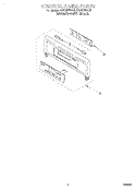 CONTROL PANEL, LITERATURE Diagram and Parts List for GBD307PDB0  Whirlpool Wall Oven
