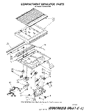 COMPARTMENT SEPARATOR Diagram and Parts List for ET20VKXSW00  Whirlpool Refrigerator