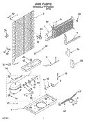 UNIT Diagram and Parts List for TT16TKXKQ00  Estate Refrigerator