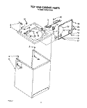TOP AND CABINET, LIT/OPTIONAL Diagram and Parts List for 3LA5801XXW0  Whirlpool Washer