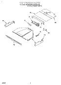 TOP VENTING, OPTIONAL Diagram and Parts List for RBD307PDQ2  Whirlpool Wall Oven
