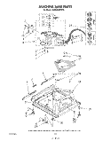 MACHINE BASE Diagram and Parts List for KAWE850VAL0  KitchenAid Washer