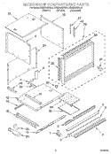 MICROWAVE COMPARTMENT Diagram and Parts List for KEMS306XBL4  KitchenAid Wall Oven