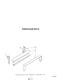 BACKGUARD Diagram and Parts List for SF3007SRW5  Whirlpool Range