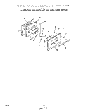 OVEN DOOR Diagram and Parts List for 2224W1A  Roper Range