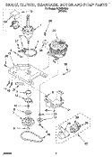 Part Location Diagram of 3428377 Whirlpool Washer, Pulley