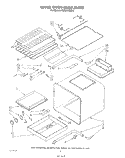 UPPER OVEN LINER Diagram and Parts List for KGBS246SBL0  KitchenAid Wall Oven