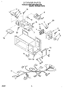 INTERIOR, LITERATURE Diagram and Parts List for MHE11RDB0  Roper Microwave