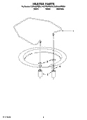 HEATER PARTS Diagram and Parts List for KUDW02FRWH4  KitchenAid Dishwasher