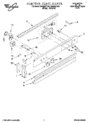 CONTROL PANEL, LITERATURE Diagram and Parts List for RS6305XYW5  Whirlpool Range