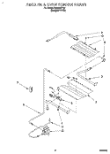BROILER & OVEN BURNER Diagram and Parts List for SF367PEYQ7  Whirlpool Range
