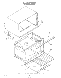 CABINET Diagram and Parts List for MW8900XS4  Whirlpool Microwave