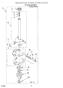 BRAKE AND DRIVE TUBE Diagram and Parts List for LXR6432JQ1  Whirlpool Washer