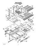 SHELF, LIT/OPTIONAL Diagram and Parts List for 8ET20RKXYW01  Whirlpool Refrigerator