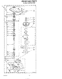 GEARCASE Diagram and Parts List for KAWE755VWH0  KitchenAid Washer