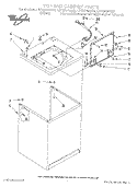 TOP AND CABINET, LIT/OPTIONAL Diagram and Parts List for LST8244AN0  Whirlpool Washer