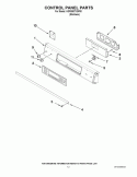 CONTROL PANEL PARTS Diagram and Parts List for KGRS807XSP00  KitchenAid Range