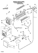 ICEMAKER PARTS Diagram and Parts List for KSSO48FMX02  KitchenAid Refrigerator
