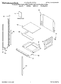 OVEN, LITERATURE Diagram and Parts List for KBHC179JBL0  KitchenAid Microwave Oven Combo