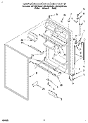 REFRIGERATOR DOOR Diagram and Parts List for 8ET18ZKXDW01  Whirlpool Refrigerator