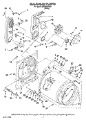 BULKHEAD PARTS Diagram and Parts List for MGD5600TQ0  Maytag Dryer