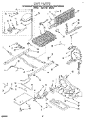 UNIT Diagram and Parts List for ET22DMXDW00  Whirlpool Refrigerator