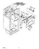 LINER Diagram and Parts List for ET22DMXAW00  Whirlpool Refrigerator