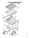 COMPARTMENT SEPARATOR Diagram and Parts List for ET18DKXWN01  Whirlpool Refrigerator
