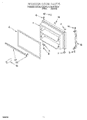 FREEZER DOOR, LIT/OPTIONAL Diagram and Parts List for 8ET22DKXFN01  Whirlpool Refrigerator