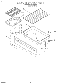 DRAWER AND BROILER Diagram and Parts List for FES330EQ0  Roper Range