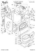 SECTION Diagram and Parts List for LEL8858EQ0  Whirlpool Dryer