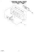 CONTROL PANEL Diagram and Parts List for KEBI101DBL12  KitchenAid Wall Oven