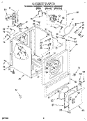 SECTION Diagram and Parts List for CEE2990AG1  Whirlpool Dryer