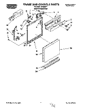 FRAME AND CONSOLE Diagram and Parts List for WU3000Y1  Roper Dishwasher
