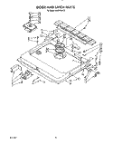 DOOR AND LATCH Diagram and Parts List for KUDP220T2  KitchenAid Dishwasher