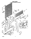 UNIT Diagram and Parts List for ET18JKXSW02  Whirlpool Refrigerator