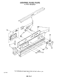 CONTROL PANEL , LITERATURE AND OPTIONAL Diagram and Parts List for RB100PXK1  Whirlpool Wall Oven
